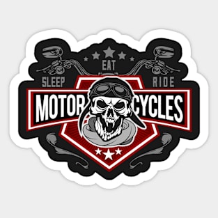 Eat Sleep Ride Motorcycles Sticker